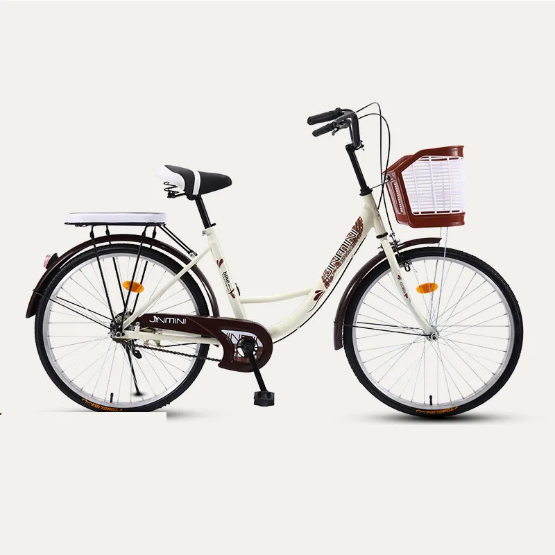 Online Fahrrad 24 Zoll Pendler Stadt Bike Retro Dame Studenten Grils Freizeit Licht Bunte Auto 2019 Neue Sicherer