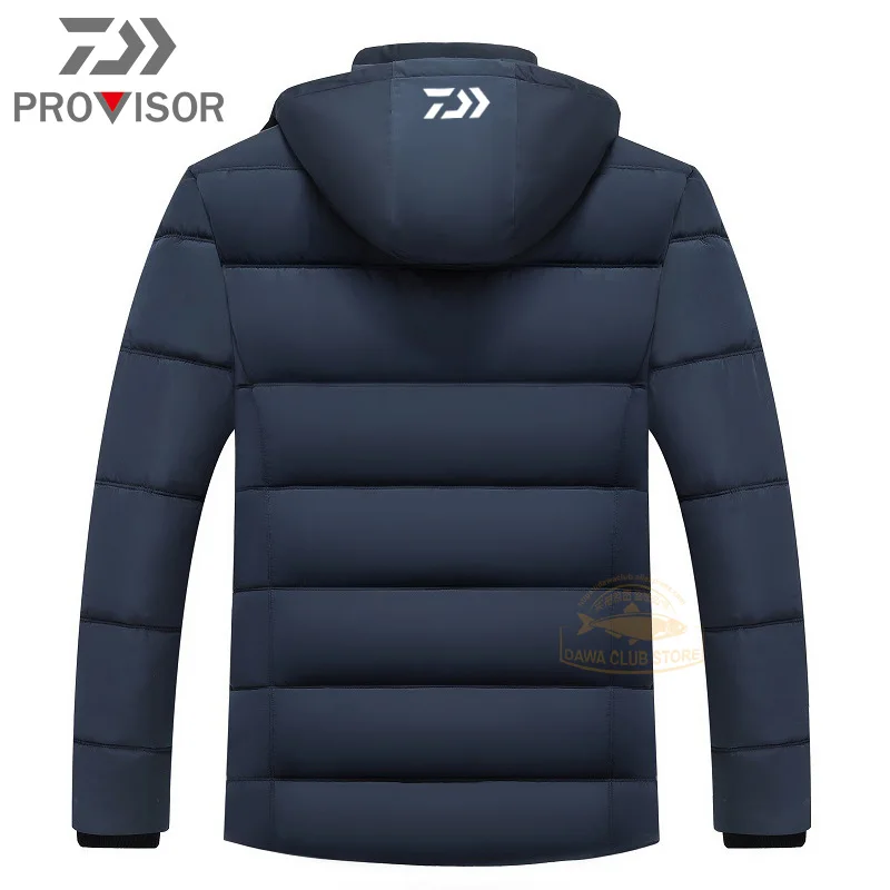 

DAIWA Fishing Clothes Winter Men's Outdoor Plus Fleece Warm Jacket Thickened Mountain Jacket Waterproof Diawa Fishing Jacket