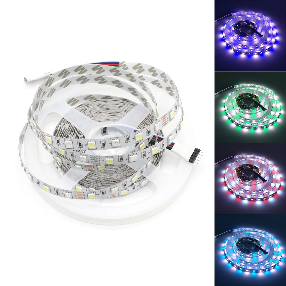 

300LEDS SMD 5050 RGBW RGB+White LED Strip Light Waterproof/Non-waterproof Flexible Strip For Corridor Garden Xmas Decoration 12V