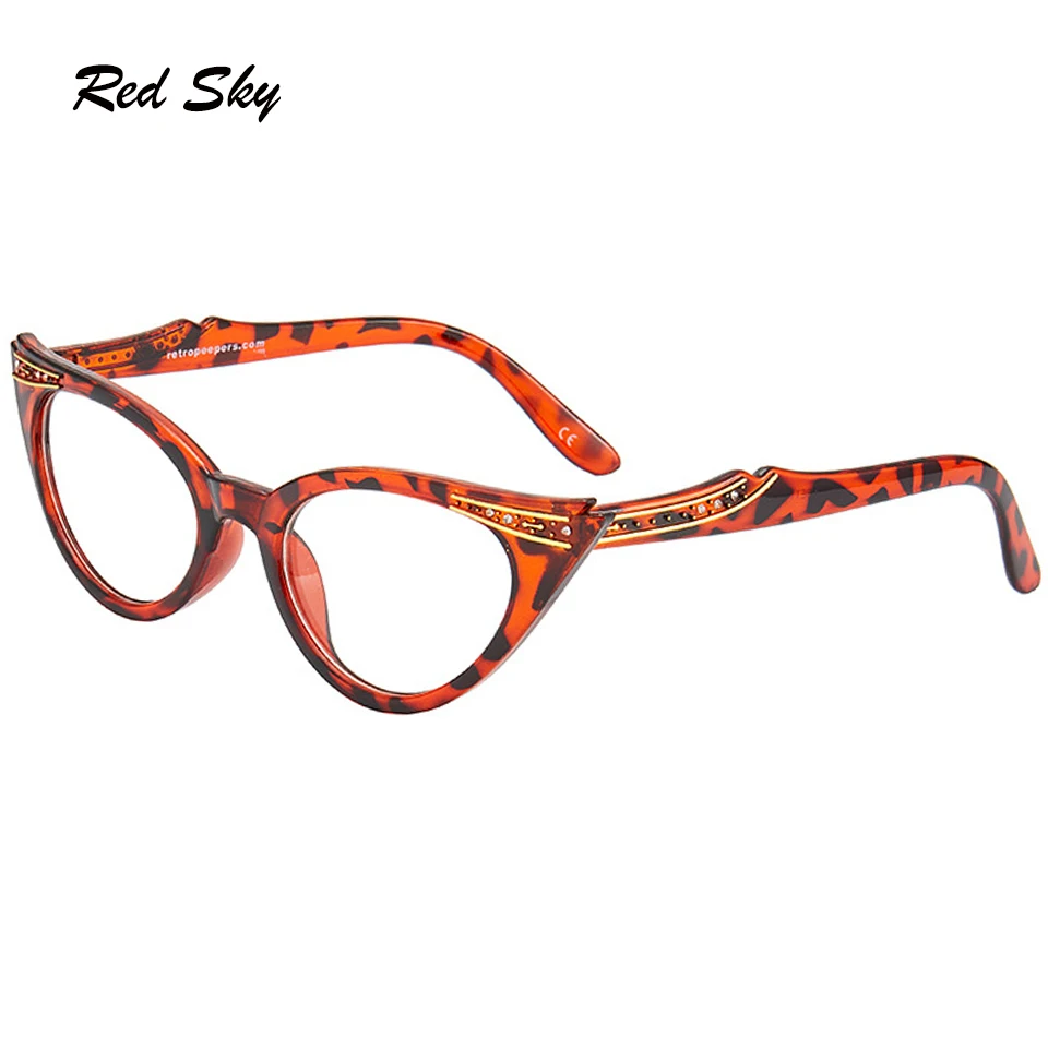 Очки для чтения женские очки кошачий глаз пресбиопические с кристаллами и