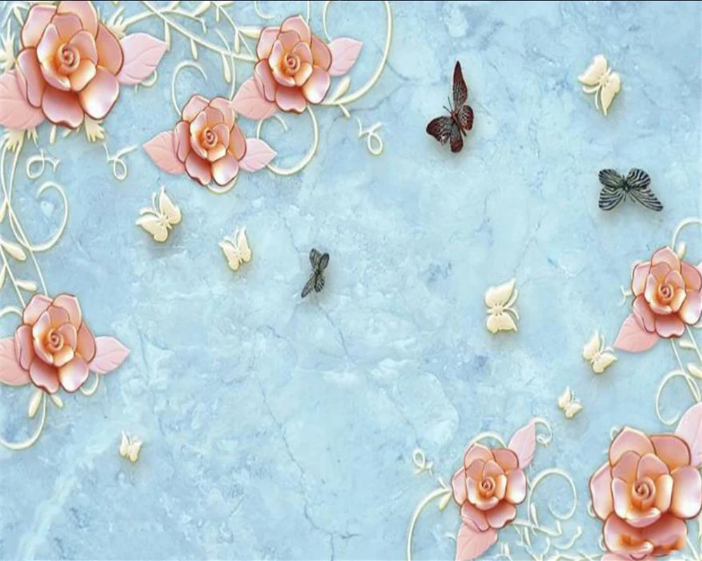 

3d Home Wallpaper Embossed Gold Flower 3d Wallpaper Romantic Flower Decorative Silk 3d Photo Wallpaper