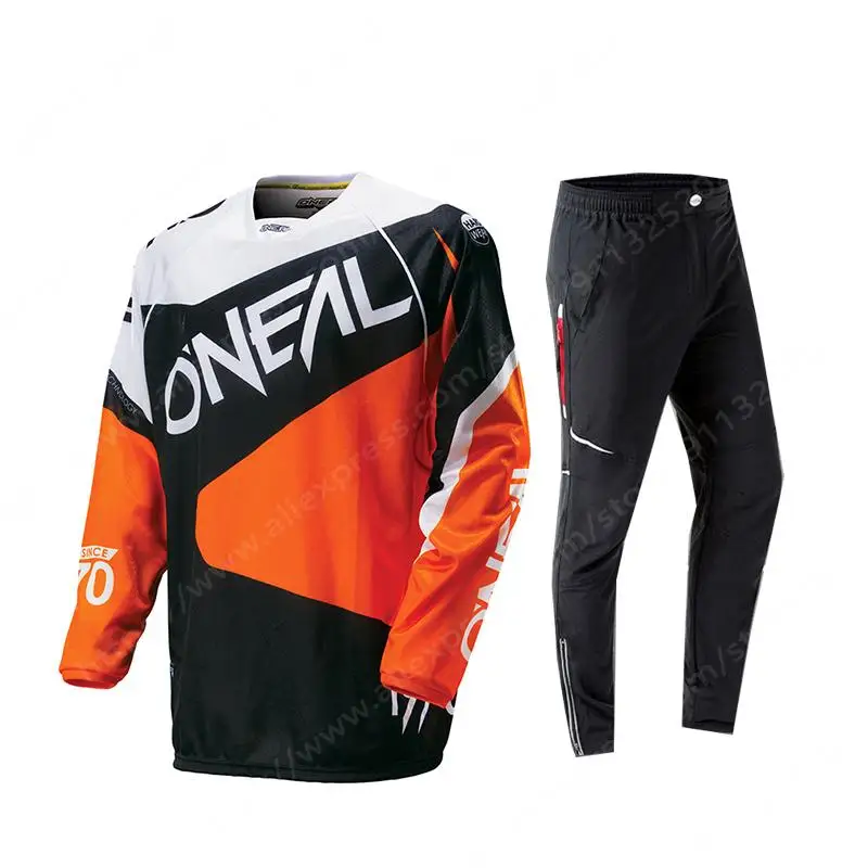 

Summer 2021 Men's Sets Suit Cycling Jersey Long Sleeve Breathable Quick Dry Bicycles Mountain Men's Summer Cycling Jersey Mtb