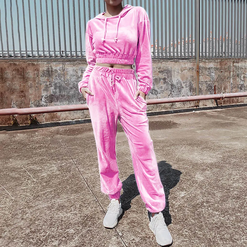 Home & Nest осенний Бархатный спортивный костюм женские комплекты костюмы зимний