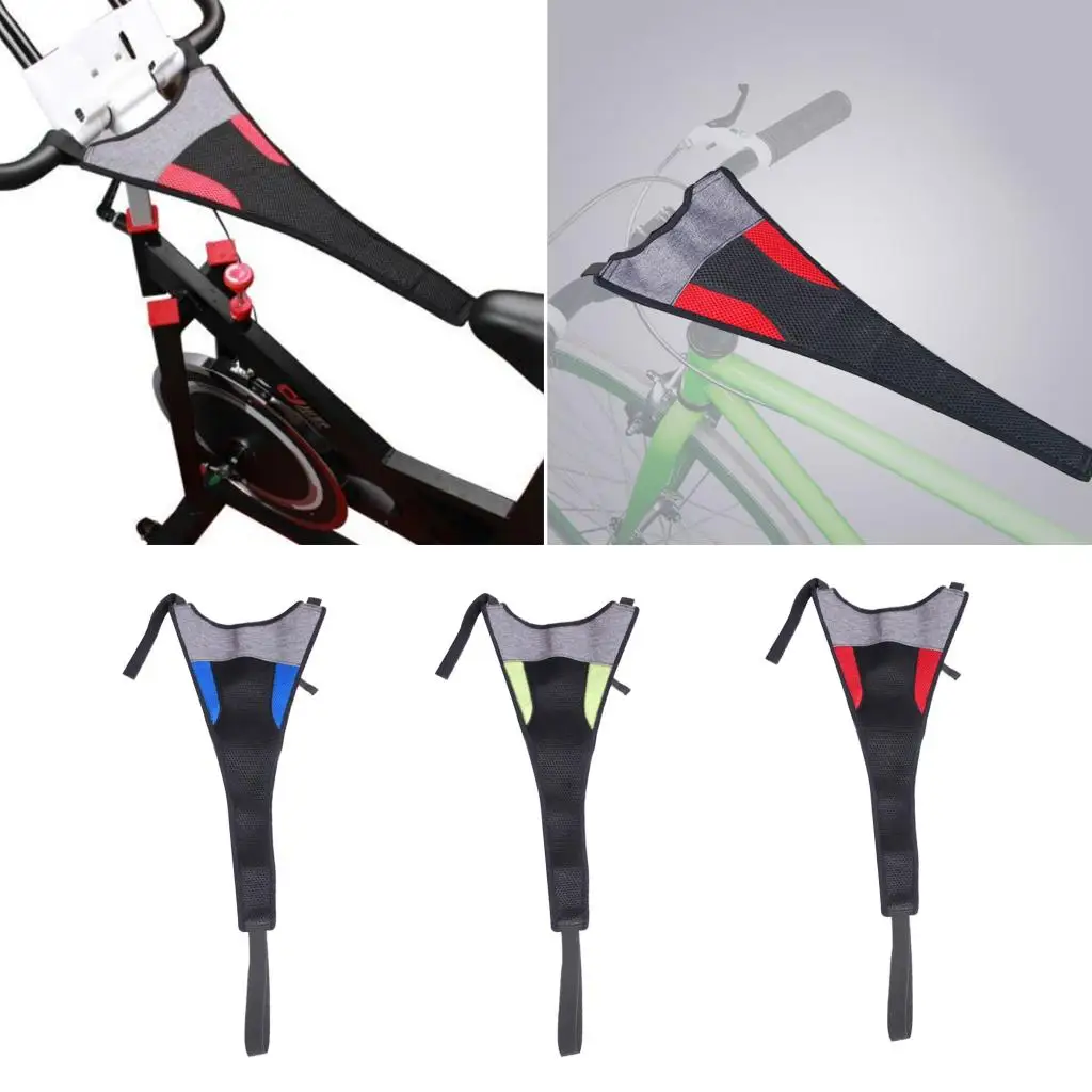 Indoor MTB Bike Trainer Frame Bicycle Sweat Cover Guard Net Catcher Absorbs Sweat Strap Protection Turbo Trainer Belt Elastic