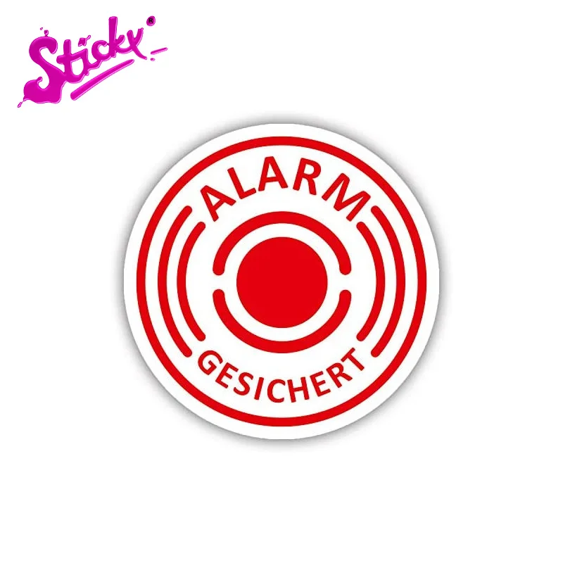 

STICKY Protection Against Break In Car And Motorhome External Adhesive Alarm Sticker For More Security Alarm System Sticker