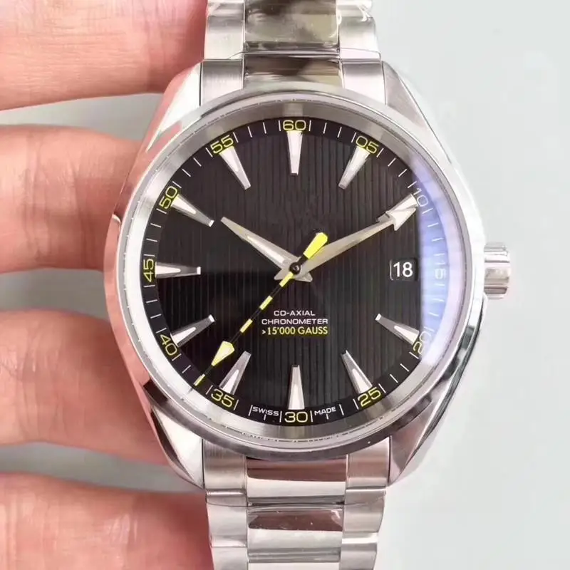 2019 Топ бренд класса люкс мужские часы со стальным ремешком 150 м водонепроницаемые