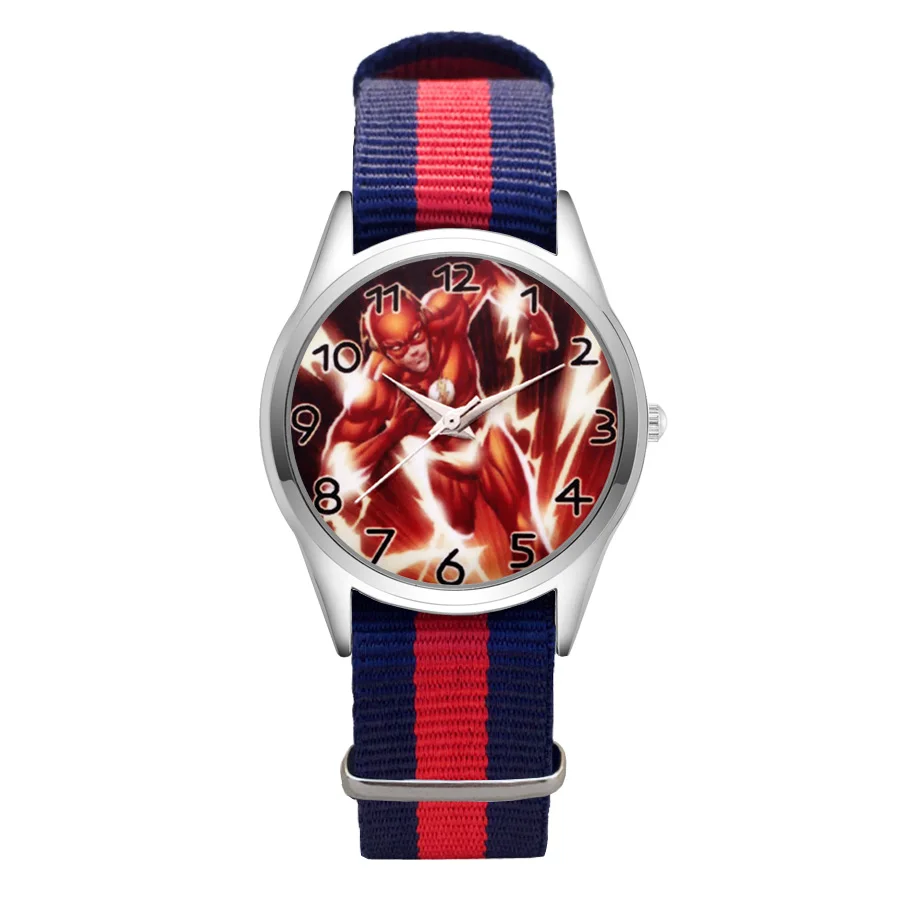

Children's Cute Cartoon Style Women Student Boy Girl Nylon Strap Quartz Wrist Watches JC08