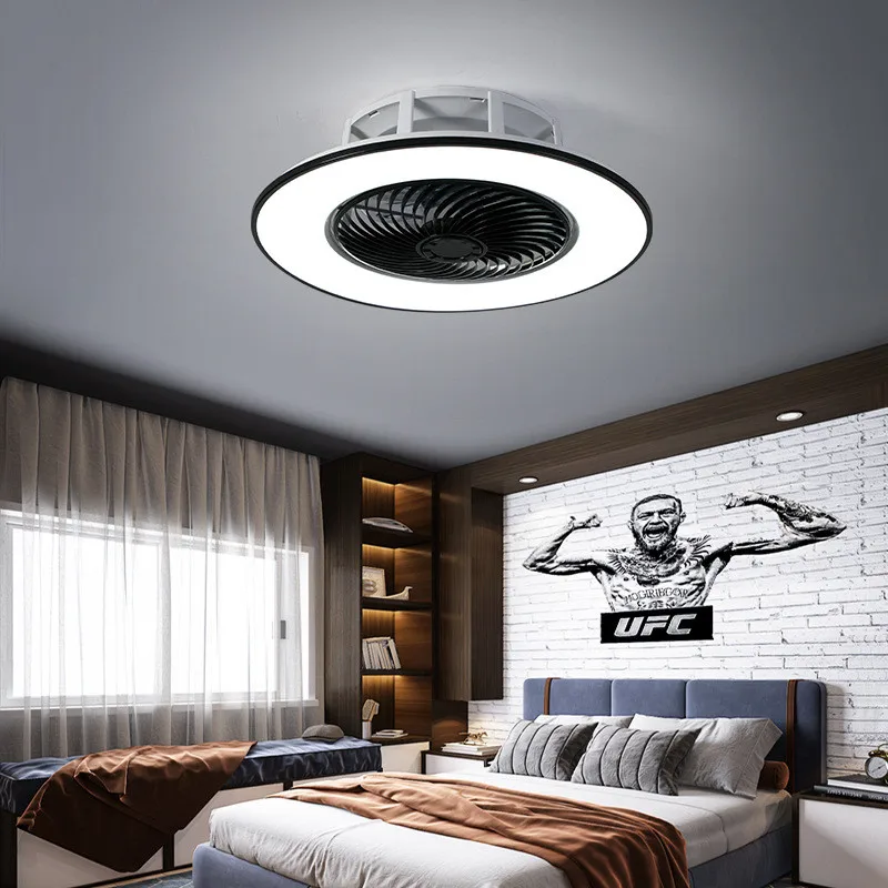 

Ceiling fan lamp bedroom room living room dining room ceiling fan lamp silent thin invisible chandelier with electric fan