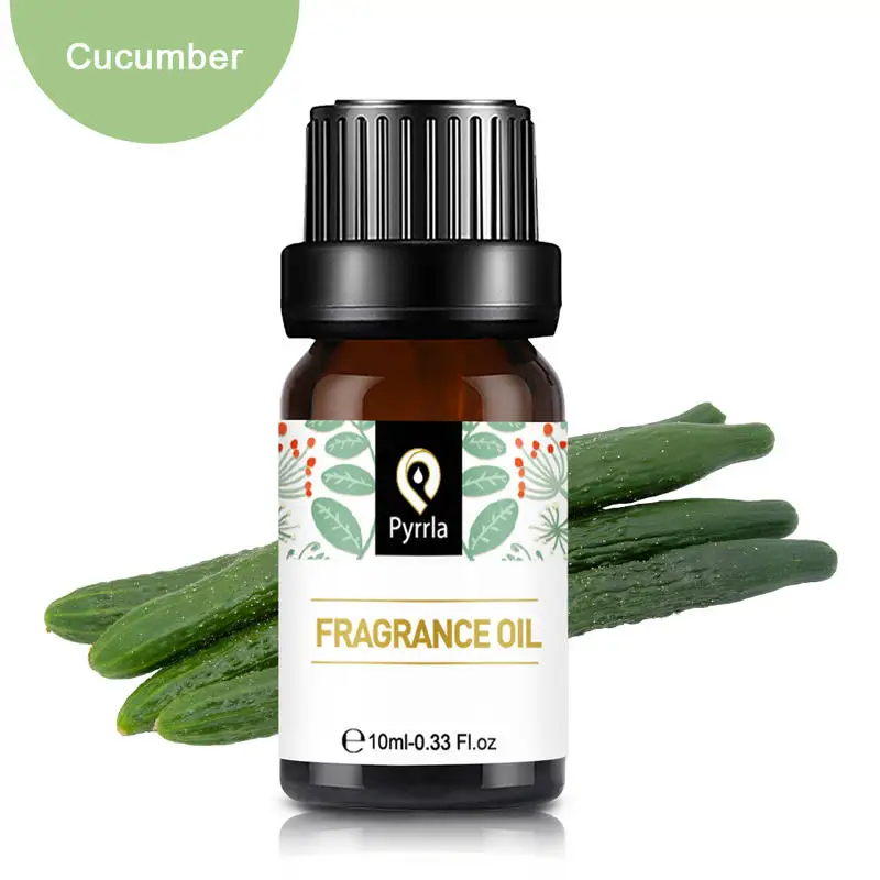 

Pyrrla Cucumber Fragrance Oil 10ml Essential Oils For Aroma Oil Diffuser Humidifier Candles Soap Perfume Making Air Freshener