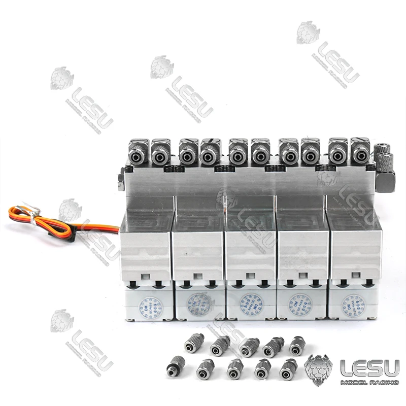 LESU 5 канальный реверсивный клапан с шт. сервоприводы для 1/14 RC гидравлических