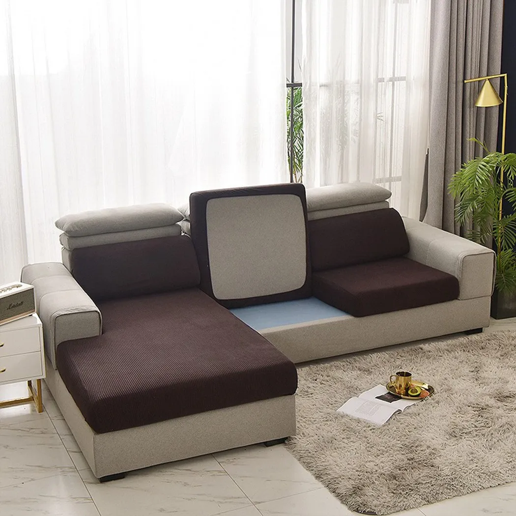 

Jacquard Cushion Cover for Sofa Thick Sofa Covers Chaise Longue Elastic Sofa Seat Cover Protector Corner Sofa Cover