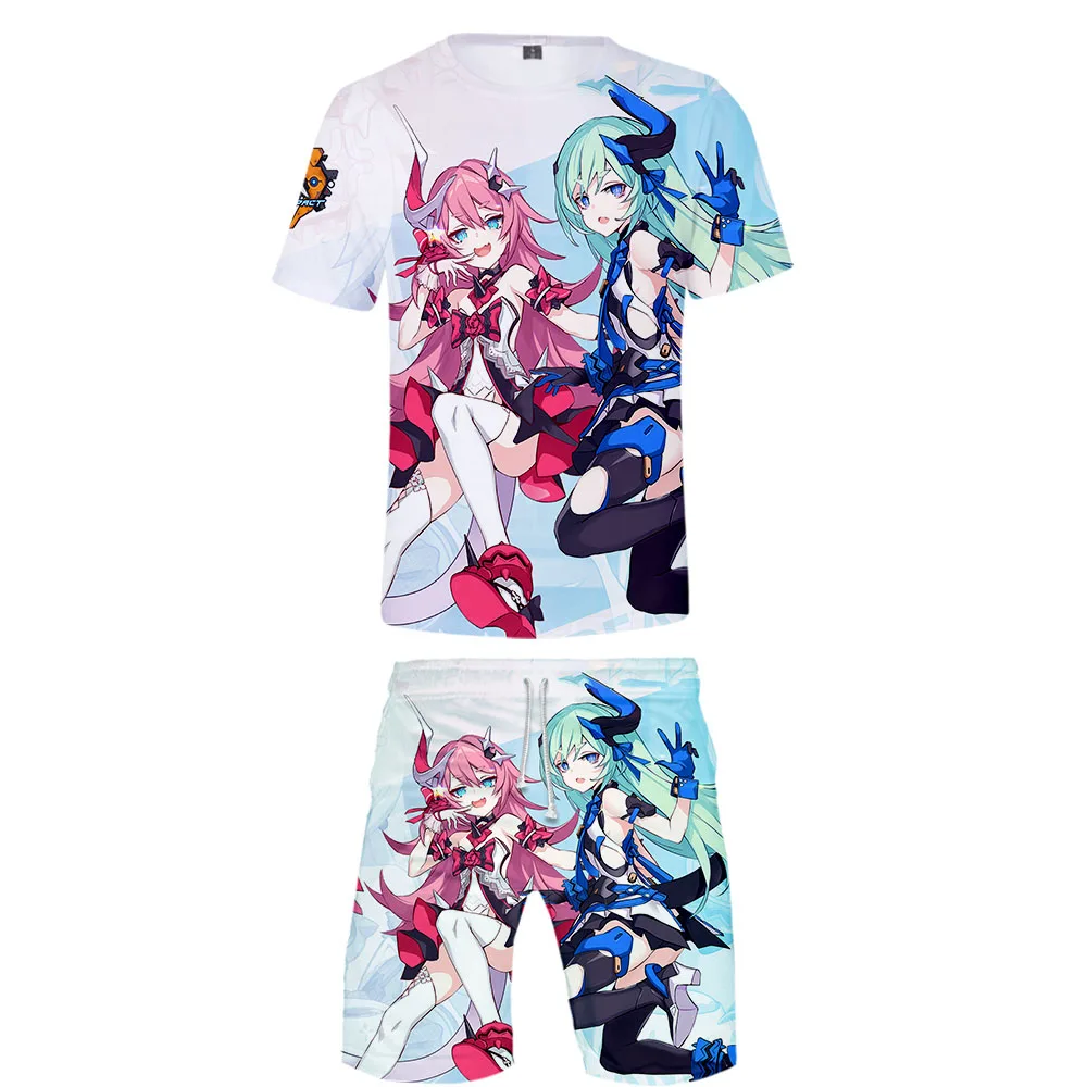 2019 Honkai Impact 3 печатных 3D Для женщин/Для мужчин детский комплект одежды из двух