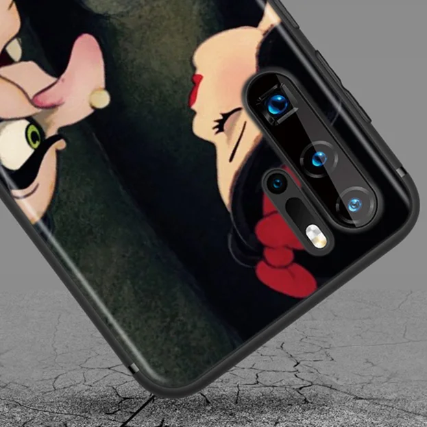 

Disney Cartoon Animation Snow White Seven Dwarfs For Huawei P50 P40 P30 P20 P10 P9 P8 Lite E Mini Pro Plus 5G Black Phone Case