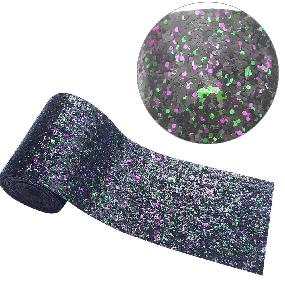 multicolor 4 2 ярда 3'75 мм Лоскутная Блестящая лента золотые блестки Блестящая лента для банта на волосы Свадебная вечеринка украшения самодельные банты для волос аксессуары лента - Цвет: multicolor 4