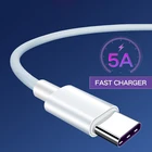 5А супер быстрая зарядка ПВХ Тип c USB кабель для передачи данных usb c Быстрый кабель для huawei Xiaomifor samsung для android мобильный телефон