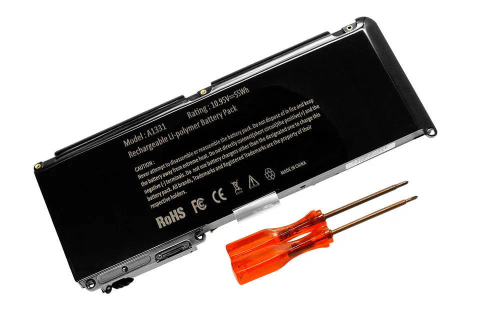 Apexway 55wh 10,95 v Аккумулятор для ноутбука A1331 для Apple MacBook Pro 1" Pro 17"+ отвертка A1342 MC207 MC516 M661-5391