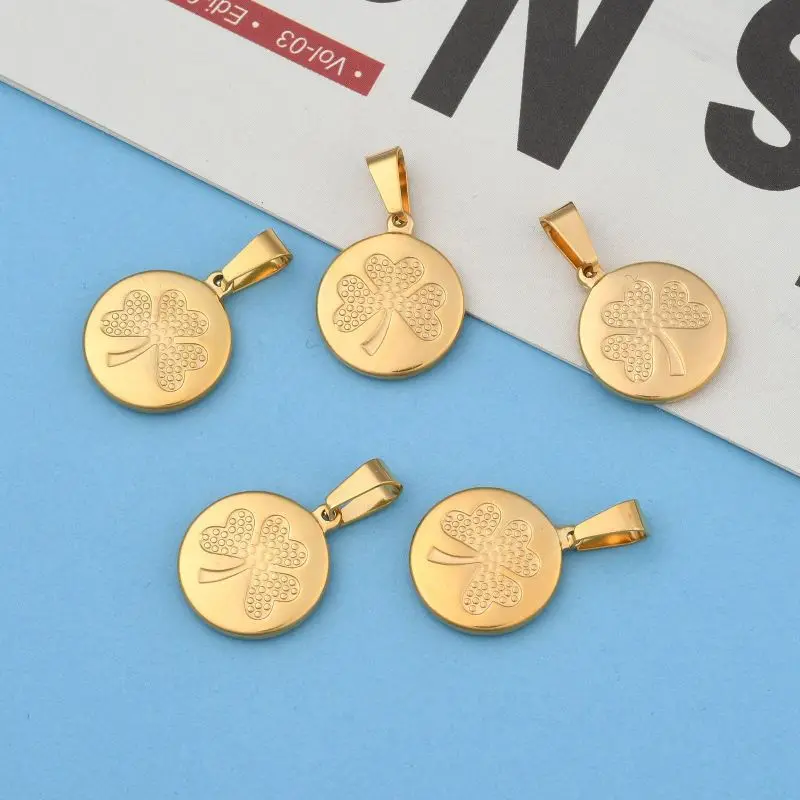 12 шт. 304 нержавеющая сталь Кулоны из нержавеющей стали на плоской подошве с