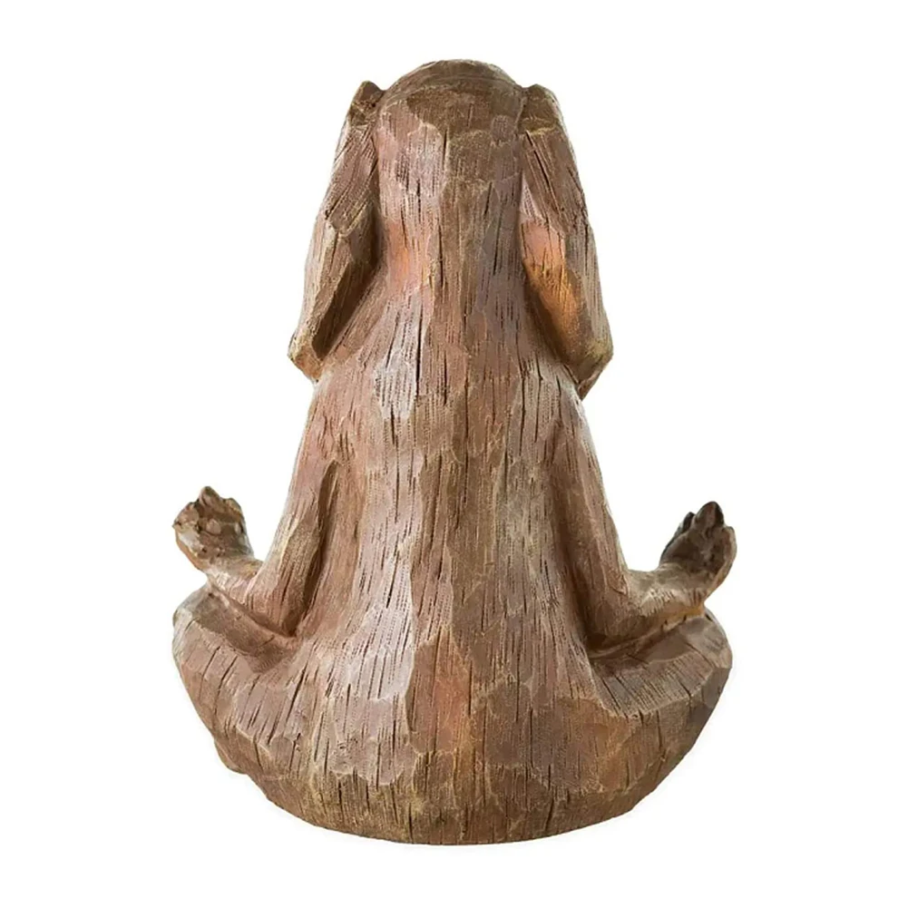 

Home Bedroom Decoration Supplies Resin Rabbit Statue Meditation Yoga Bunny Figurine Resin Cute Animal Ornaments