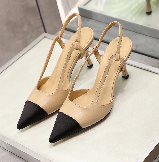 

2020 summer new sheepskin pointed elegant simple versatile women's shoes extremely simple style intellectual versatile sandals