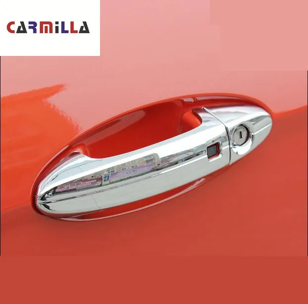 Carmilla 8 шт./компл. ABS хромированная крышка дверной ручки для строительства 2013 2014 2015