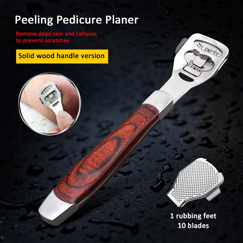 

Ручная Шлифовальная Пилка Для Ног омертвевшие чешуйки кожи и мозолей удаления Нержавеющая сталь для удаления кутикул на ногах, удалитель грубой кожи Бритва для ног для педикюра, инструмент