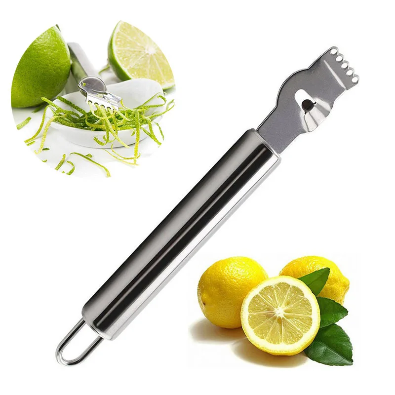 1 шт. Кухонные гаджеты нож для чистки лимонов из нержавеющей стали терка зерен
