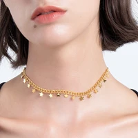 enfashion dot necklace set moon with star necklaces for women gold color fashion jewelry stainless steel gift 2021 collar p3193