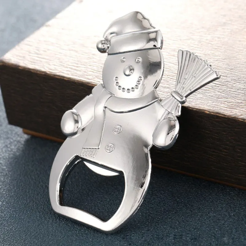 

Snowman Beer Bottle Opener Christmas Happy Festival Decoration Christmas Gifts 20pcs/lot
