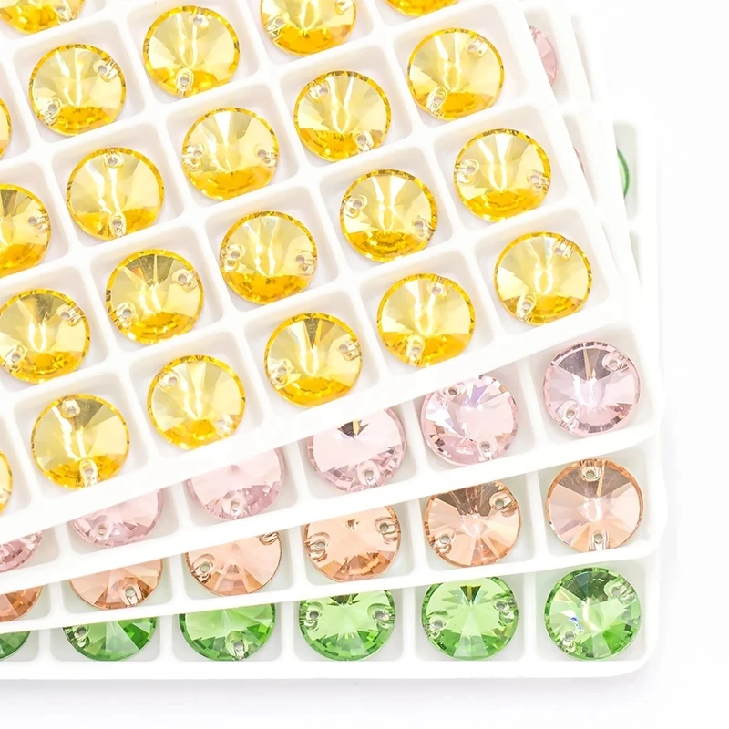 

XiChuan K9 Glass Rhinestone Round 10 pcs Roubd Craft Glass Crystal Accessories Sew for craft clothing Decoration / jewelry DIY