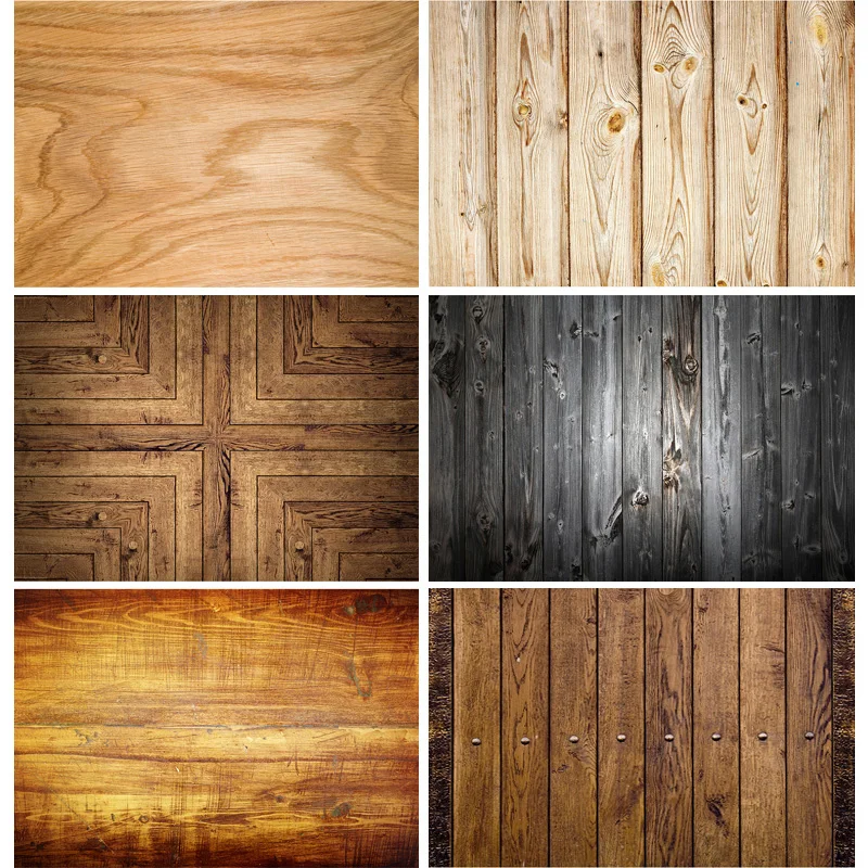 SHENGYONGBAO Wood Board Texture Photography Background Wooden Planks Floor Baby Shower Photo Backdrops Studio Props 210306TFM-01