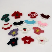 heart star snow xmas design sweater for ob11 for 112 doll knitted woven tops doll accessories ob11 colthes