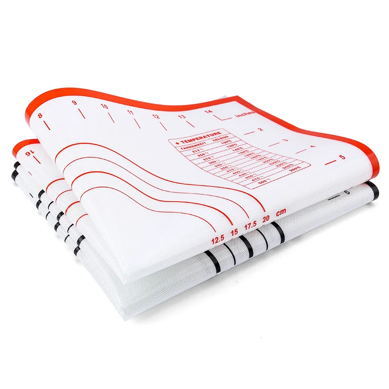 Silicone Baking Mat Set for Dough Knife Pastry Kitchen Tools Accessories Non-stick Pad 30x40 40x60 cutting dough mat | Дом и сад
