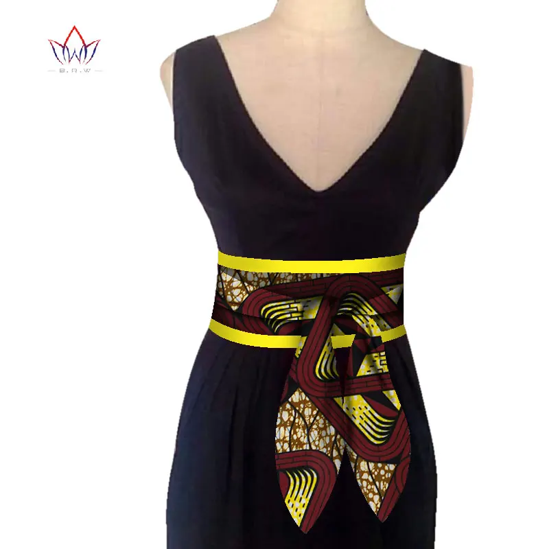 22 BRW Африканский принт Obi Ankara зеленый желтый баска пояс кнопки юбки для женщин подарок ручной работы ремень аксессуар WYB268 - Окраска металла: 22