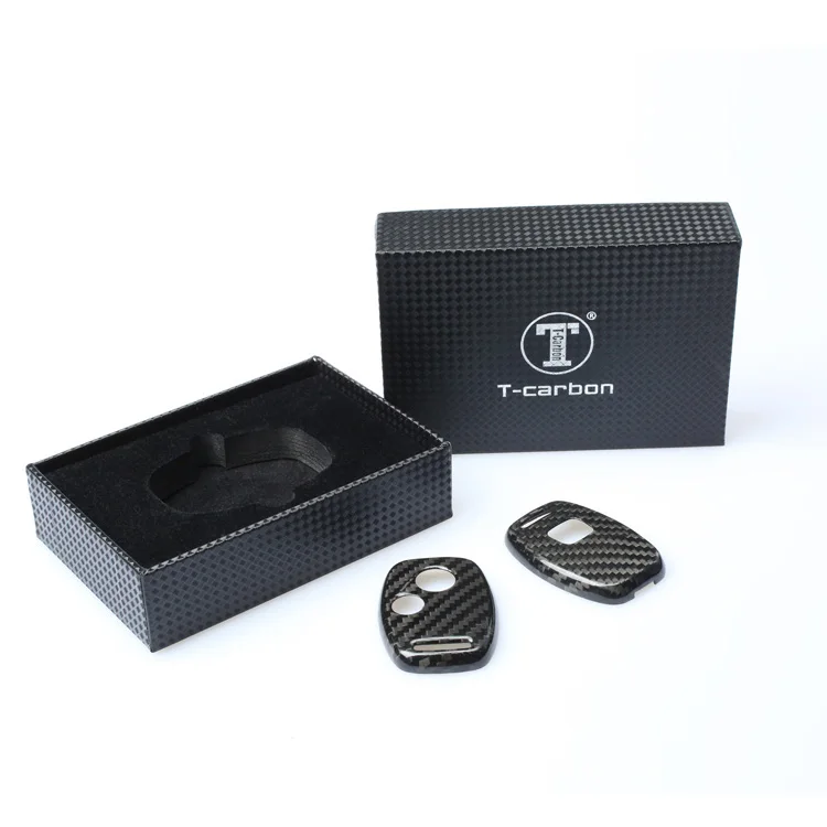 Для Honda type R Civic CRV CRZ Подлинная углеродное волокно ключи Чехол чехол