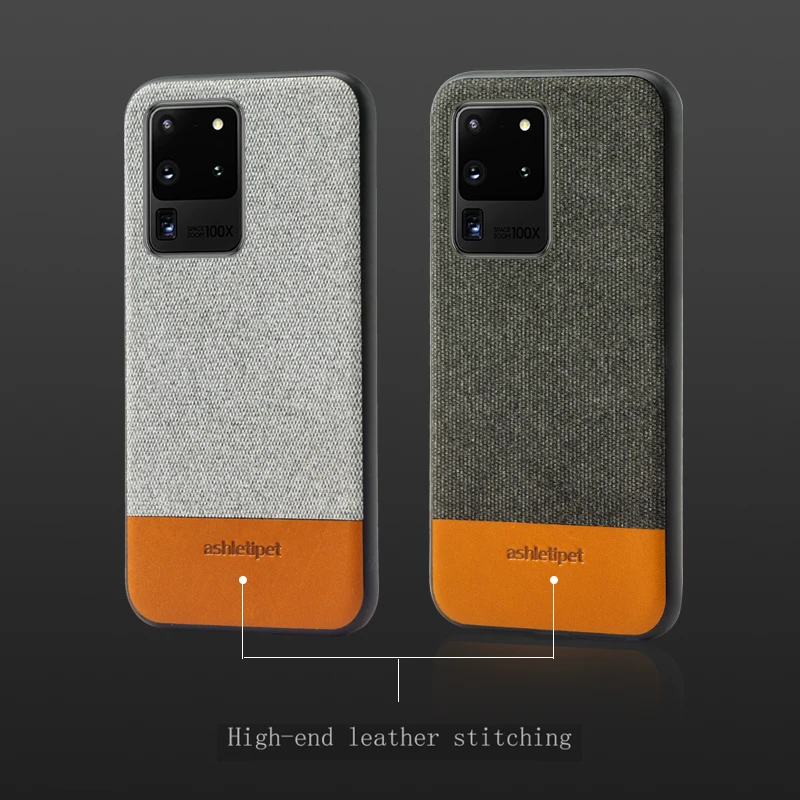 Мужской деловой тканевый Магнитный чехол LANGSIDI для samsung galaxy s20 ultra plus +