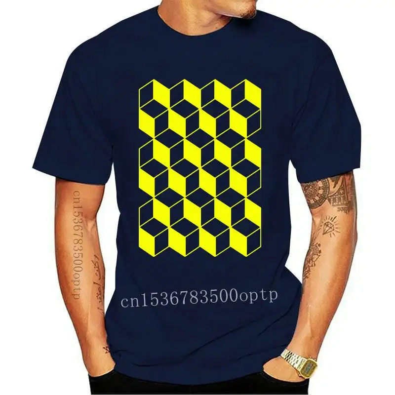 

2021 Creative Geometry T-shirts Men Cotton Summer Casual Style Tshirts Man Fashion Geeks T shirts Personalized