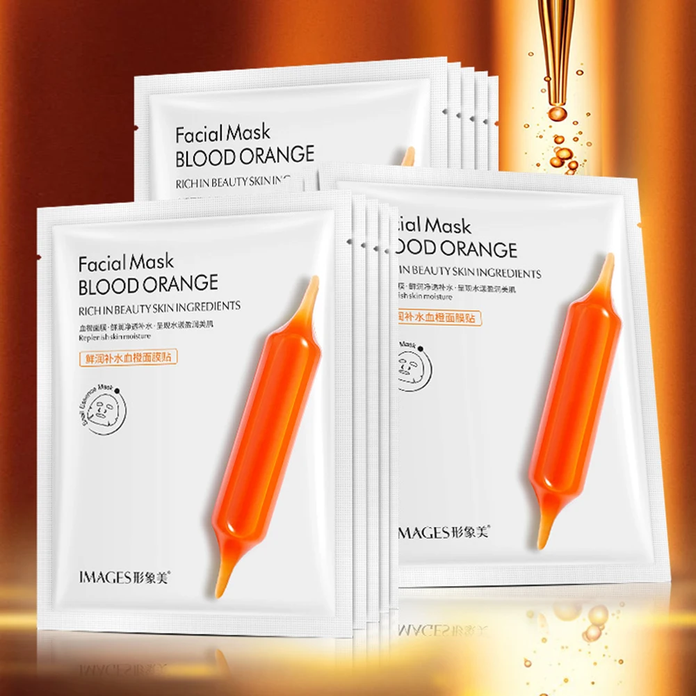 

Hydrating blood orange mask hydrating Moisturizing mask for skin Blood orange essence moisturizing mask Peel Mask Skin Care