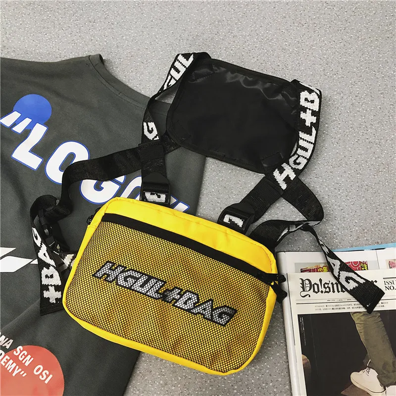 Уличная мужская сумка тактический жилет в стиле хип-хоп дорожные нагрудные сумки