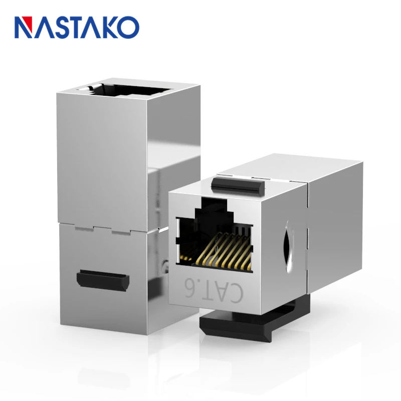 

Cat6 Keystone Jack металлический Экранированный CAT6 пройти через сетевой модуль муфта RJ45 разъем кабель адаптер Keystone удлинитель