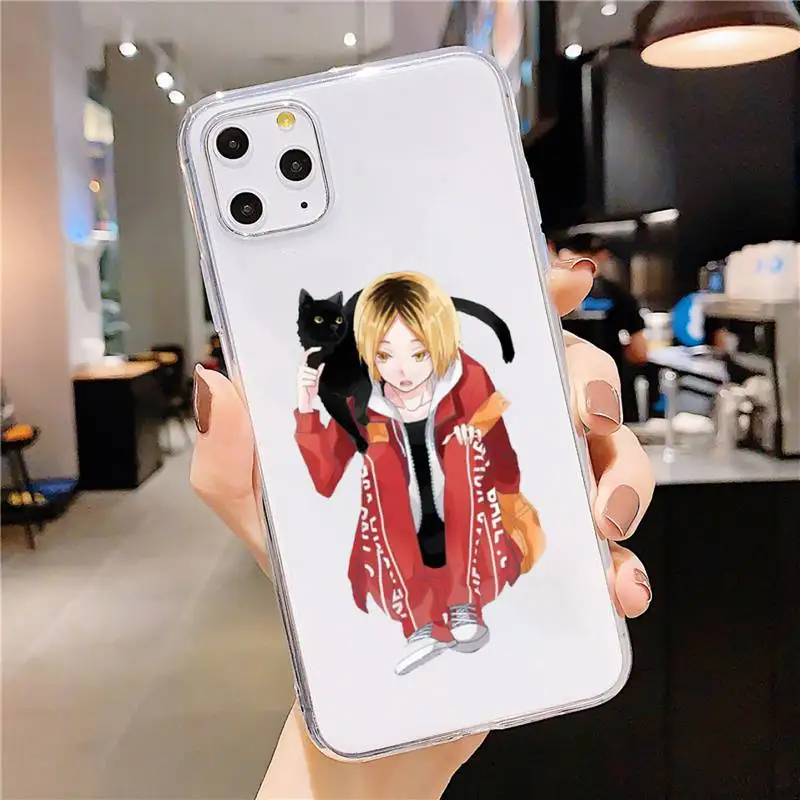 

Kenma Kozume of Haikyuu Phone Case Transparent soft For iphone 5 5s 5c se 6 6s 7 8 11 12 plus mini x xs xr pro max