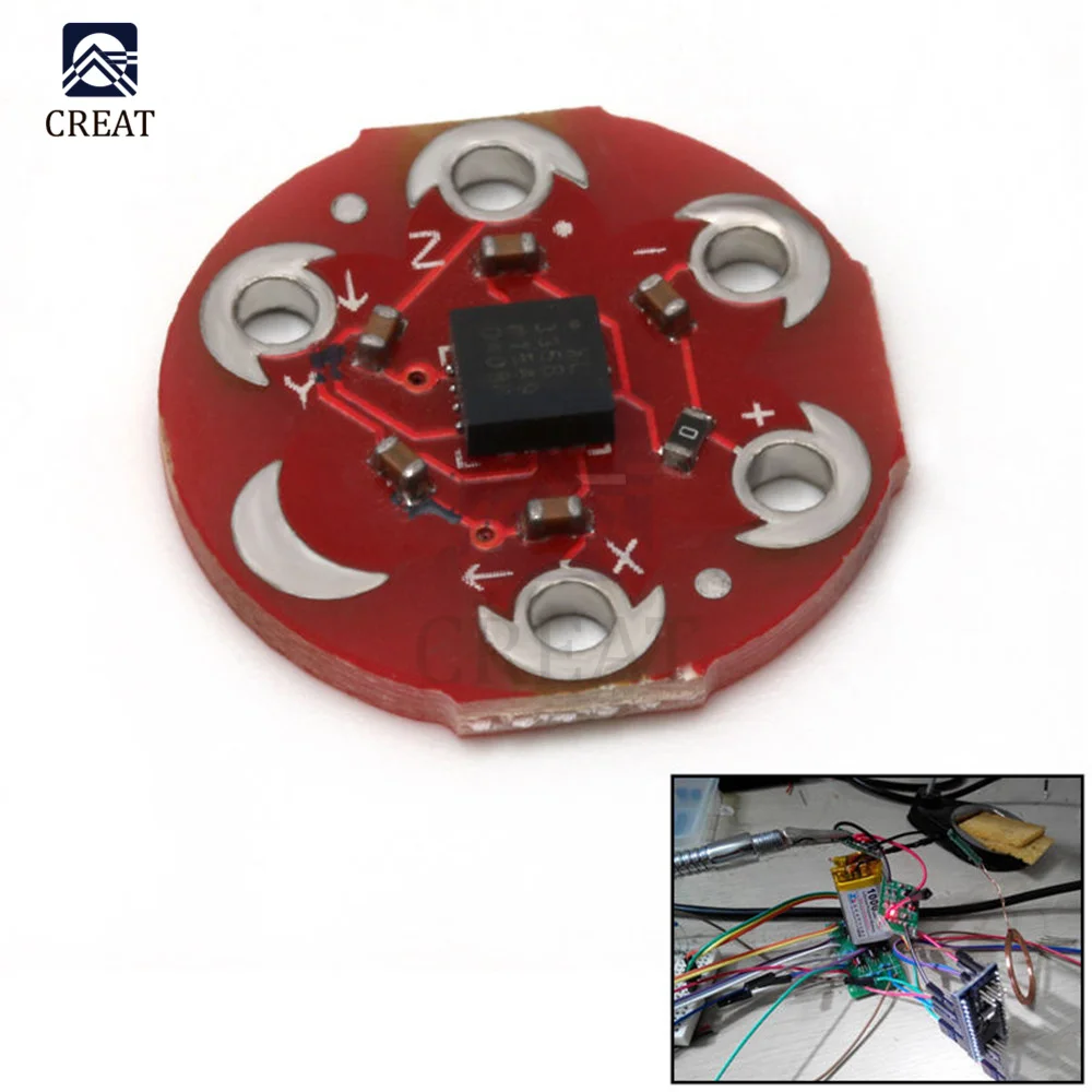 LilyPad трехосевой акселерометр ADXL335 MEMS сенсорный модуль для Arduino Mega2560 3 в аналоговый