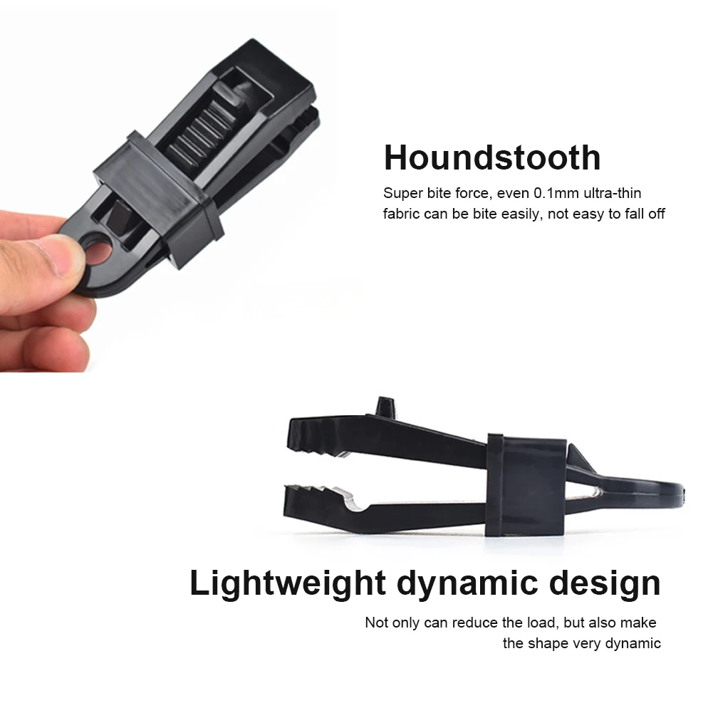 

Tent Clip Plastics Heavy Duty Windproof Awning Clamp Outdoor Camping Large Canopy Hook Tent Alligator with Barb Clip Tent Grip