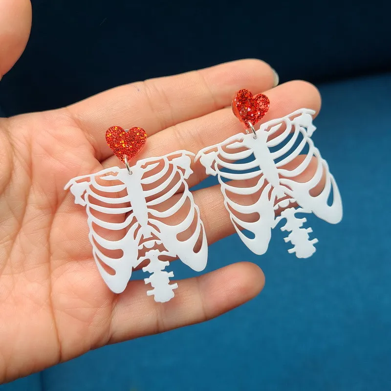 

Fashion New Halloween Punk Ghost Skull Earrings For Women Cool Horror Skeleton Earring Party Festival Jewelry Gifts