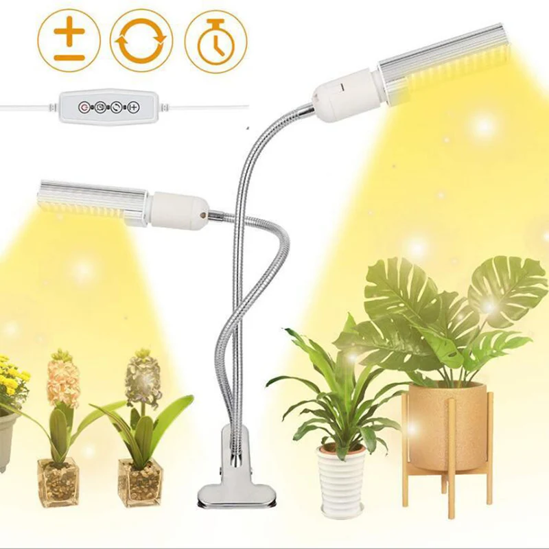 

12 Вт Светодиодный светильник для выращивания растений USB фитолампа полный спектр управления для растений саженцы цветок комнатный светиль...