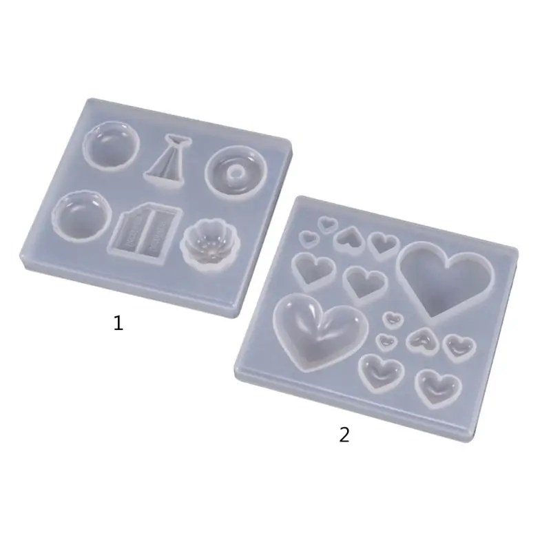 

UV Resin Crafts Making DIY Crystal Epoxy Mold Candy Heart-shaped Patch Decoration Silicone Molds