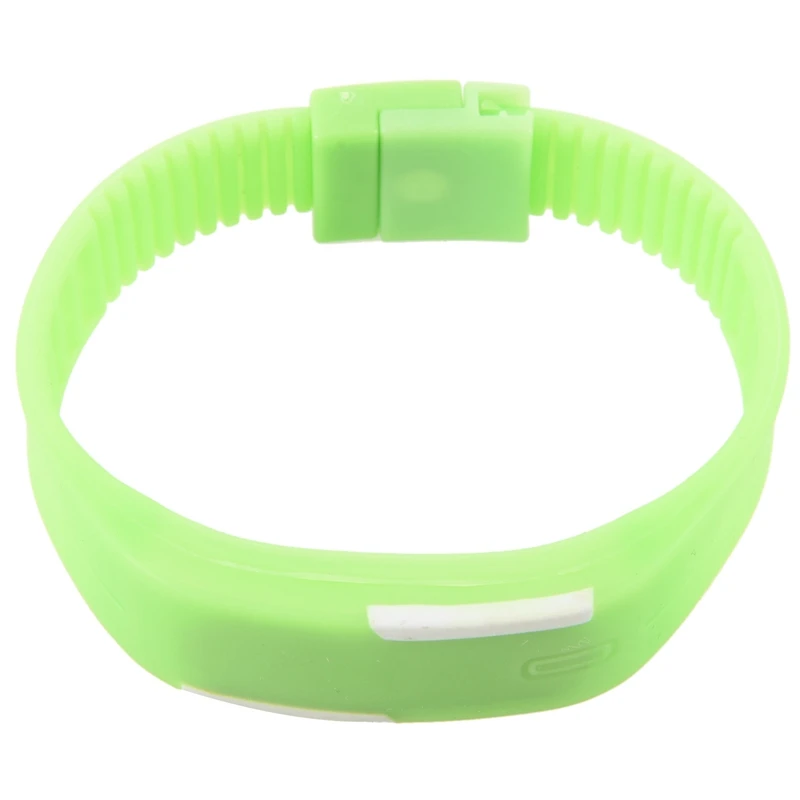 BESTSports силиконовый резиновый белый светодиодный цифровой браслет для мужчин и