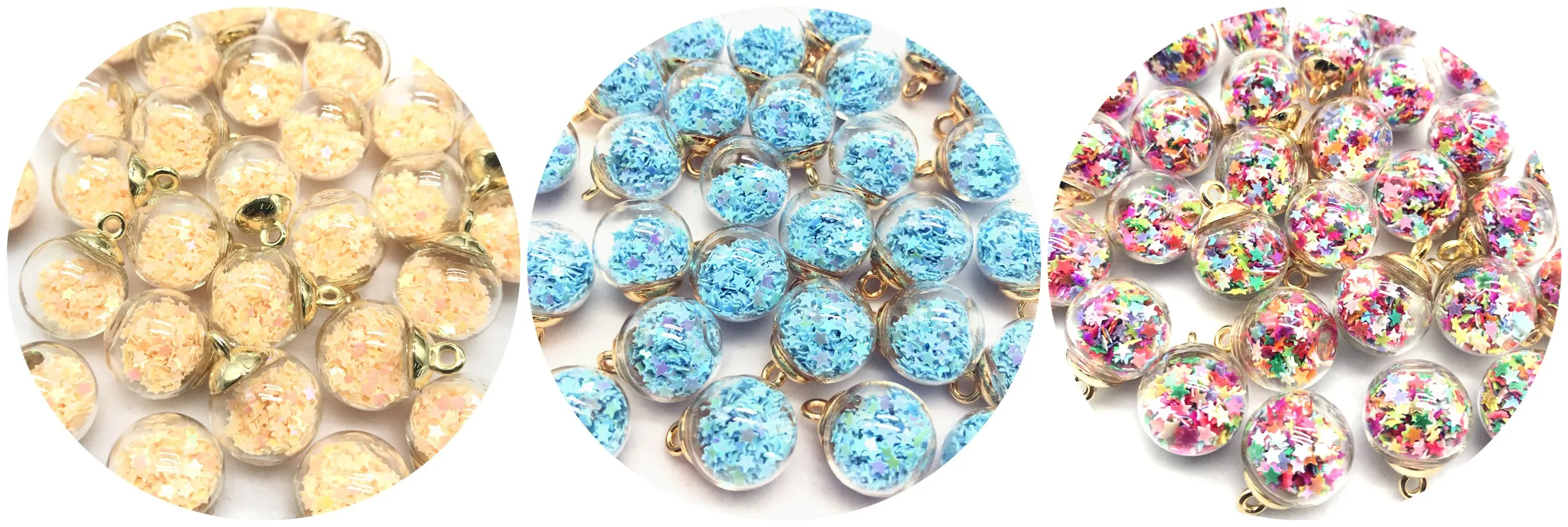 5/10 шт. 16 мм красочный прозрачный стеклянный шар фотофурнитура для изготовления