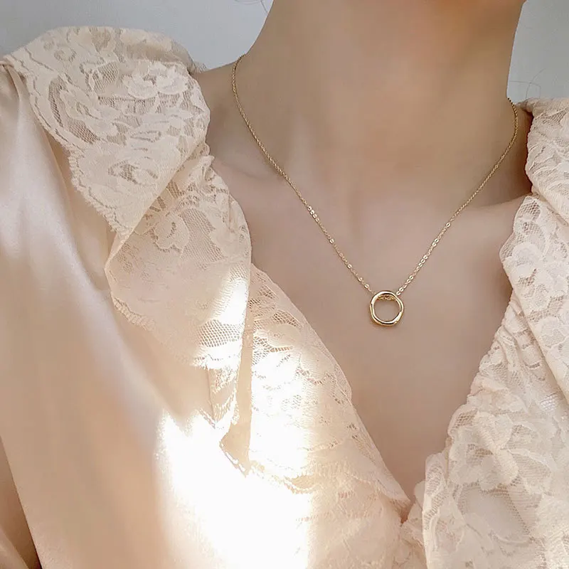 

Fashion Women Necklaces Gold Colors Women's Neck Chain Trendy High Quality Metals Woman Jewelry Accessories Temperament Necklace