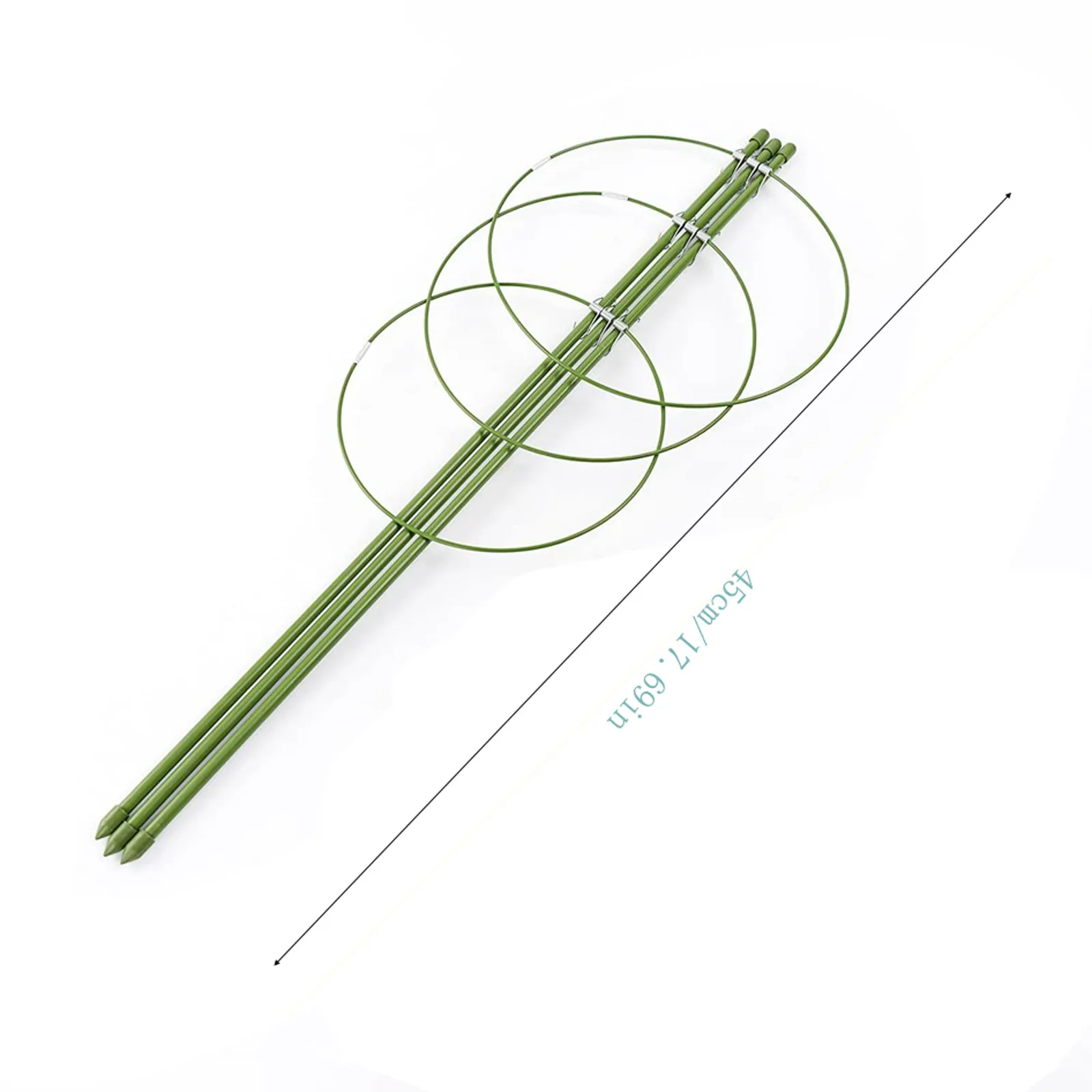 

3PCs Plant Support Ring Adjustable Plant Trellis Garden Basket Plant Fixed Climbing Flower Garden tools Plant Accessories 5