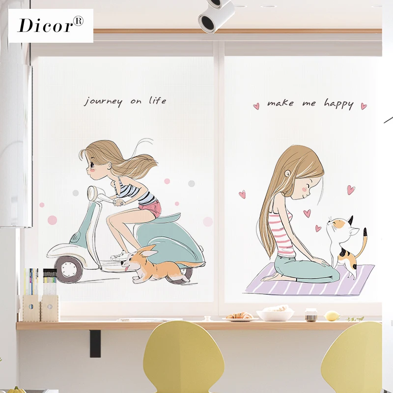 Компания является лучшим благом Dicor бренд милая девушка мультфильм Мода стикер